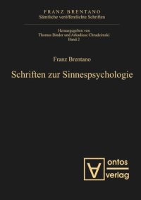 cover of the book Sämtliche veröffentlichte Schriften: Band 2 Schriften zur Sinnespsychologie