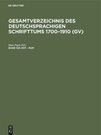 cover of the book Gesamtverzeichnis des deutschsprachigen Schrifttums 1700–1910 (GV): Band 120 Rot - Rum