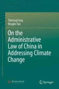 cover of the book On the Administrative Law of China in Addressing Climate Change