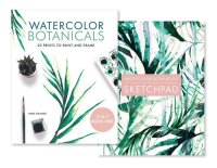 cover of the book Watercolor Botanicals (2 Books in 1): 20 Prints to Paint and Frame