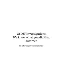 cover of the book OSINT Investigations: We know what you did that summer (Cyber Secrets)