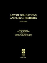 cover of the book Law Of Obligations And Legal Remedies