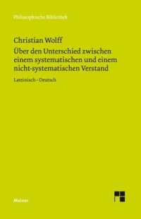 cover of the book Über den Unterschied zwischen dem systematischen und dem nicht-systematischen Verstand: Zweisprachige Ausgabe