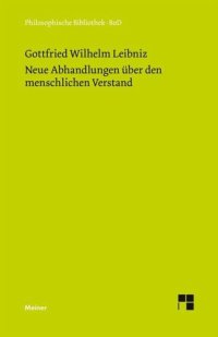 cover of the book Neue Abhandlungen über den menschlichen Verstand: Philosophische Werke Band 3