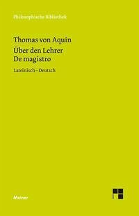 cover of the book Über den Lehrer: De magistro. Zweisprachige Ausgabe. Hrsg., übers. u. komment. v. G. Jüssen, G. Krieger, J. H. J. Schneider. Einl. v. H. Pauli. Latein.-Dtsch.