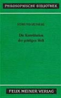 cover of the book Die Konstitution der geistigen Welt