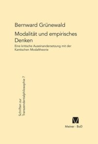 cover of the book Modalität und empirisches Denken: Eine kritische Auseinandersetzung mit der Kantischen Modaltheorie