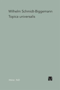 cover of the book Topica Universalis: Eine Modellgeschichte humanistischer und barocker Wissenschaft