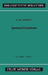 cover of the book Specimen Dynamicum: Zweisprachige Ausgabe