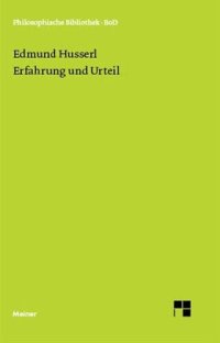 cover of the book Erfahrung und Urteil: Untersuchungen zur Genealogie der Logik