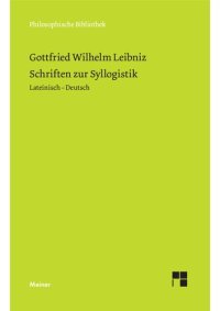 cover of the book Schriften zur Syllogistik: Zweisprachige Ausgabe