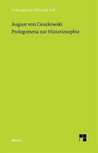 cover of the book Prolegomena zur Historiosophie