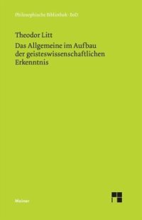 cover of the book Das Allgemeine im Aufbau der geisteswissenschaftlichen Erkenntnis