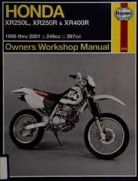 cover of the book Haynes Honda XR250/400 Owners Workshop Manual