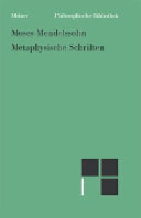 cover of the book Metaphysische Schriften