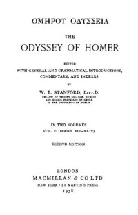 cover of the book The Odyssey of Homer: Edited with general and grammatical introduction, commentary, and indexes. Vol. II Books XIII-XXIV