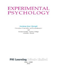 cover of the book Experimental Psychology