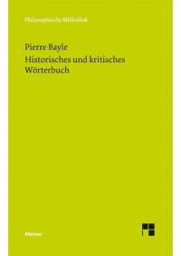 cover of the book Historisches und kritisches Wörterbuch. Eine Auswahl.