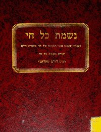 cover of the book שו"ת נשמת כל חי : חלק ב׳ אבן העזר וחשן משפט