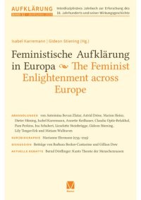 cover of the book Aufklärung, Band 32: Feministische Aufklärung in Europa / The Feminist Enlightenment across Europe