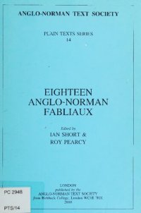 cover of the book Eighteen Anglo-Norman fabliaux