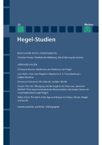 cover of the book Hegel-Studien Band 52