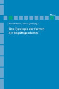 cover of the book Eine Typologie der Formen der Begriffsgeschichte