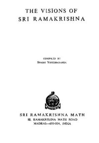 cover of the book vision of sri Ramakrishna