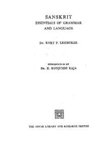 cover of the book Sanskrit : Essentials of Grammar and Language