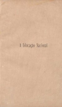 cover of the book A educação nacional