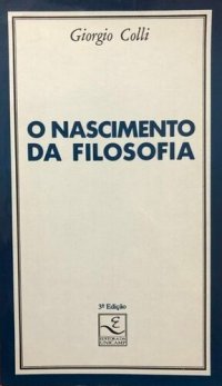 cover of the book O nascimento da filosofia