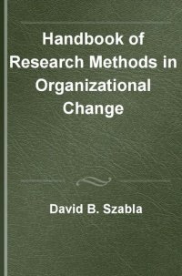 cover of the book Handbook of Research Methods in Organizational Change