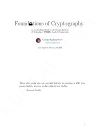 cover of the book Foundations of Cryptography, or, An Unofficial Guide to Georgia Institute of Technology's CS6260: Applied Cryptography