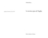 cover of the book La tecnica epica di Virgilio