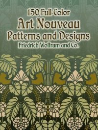 cover of the book 150 Full-Color Art Nouveau Patterns and Designs