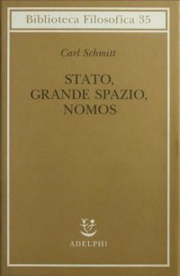 cover of the book Stato, grande spazio, nomos