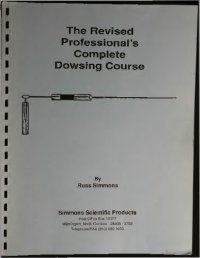 cover of the book The Revised Professional's Complete Dowsing Course