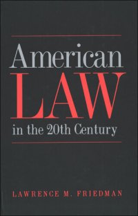 cover of the book American Law in the Twentieth Century