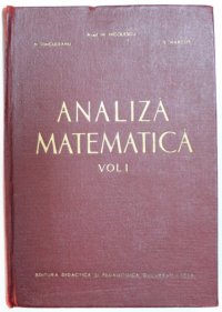 cover of the book Analiză matematică