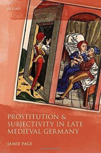 cover of the book Prostitution and Subjectivity in Late Medieval Germany