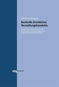 cover of the book Kontrolle kirchlichen Verwaltungshandelns