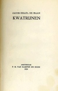 cover of the book Kwatrijnen