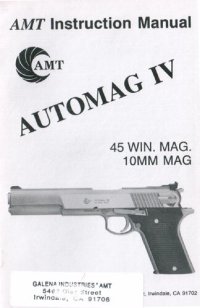 cover of the book AMT AutoMag IV Instruction Manual