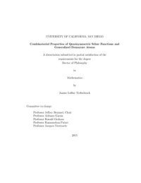 cover of the book Combinatorial properties of quasisymmetric Schur functions and generalized Demazure atoms