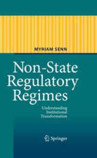 cover of the book Non-State Regulatory Regimes: Understanding Institutional Transformation