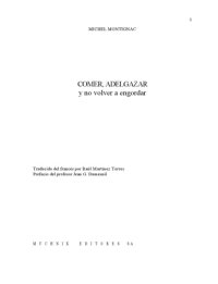 cover of the book Comer, Adelgazar - Y No Volver a Engordar (Spanish Edition)