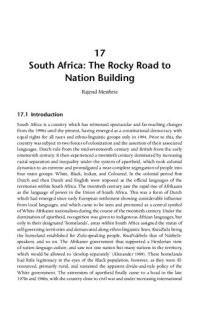 cover of the book South Africa: The Rocky Road to Nation Building