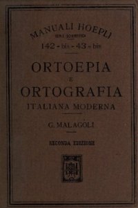 cover of the book Ortoepia e ortografia italiana moderna