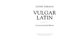 cover of the book Vulgar Latin