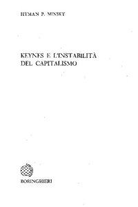 cover of the book Keynes e l'instabilità del capitalismo